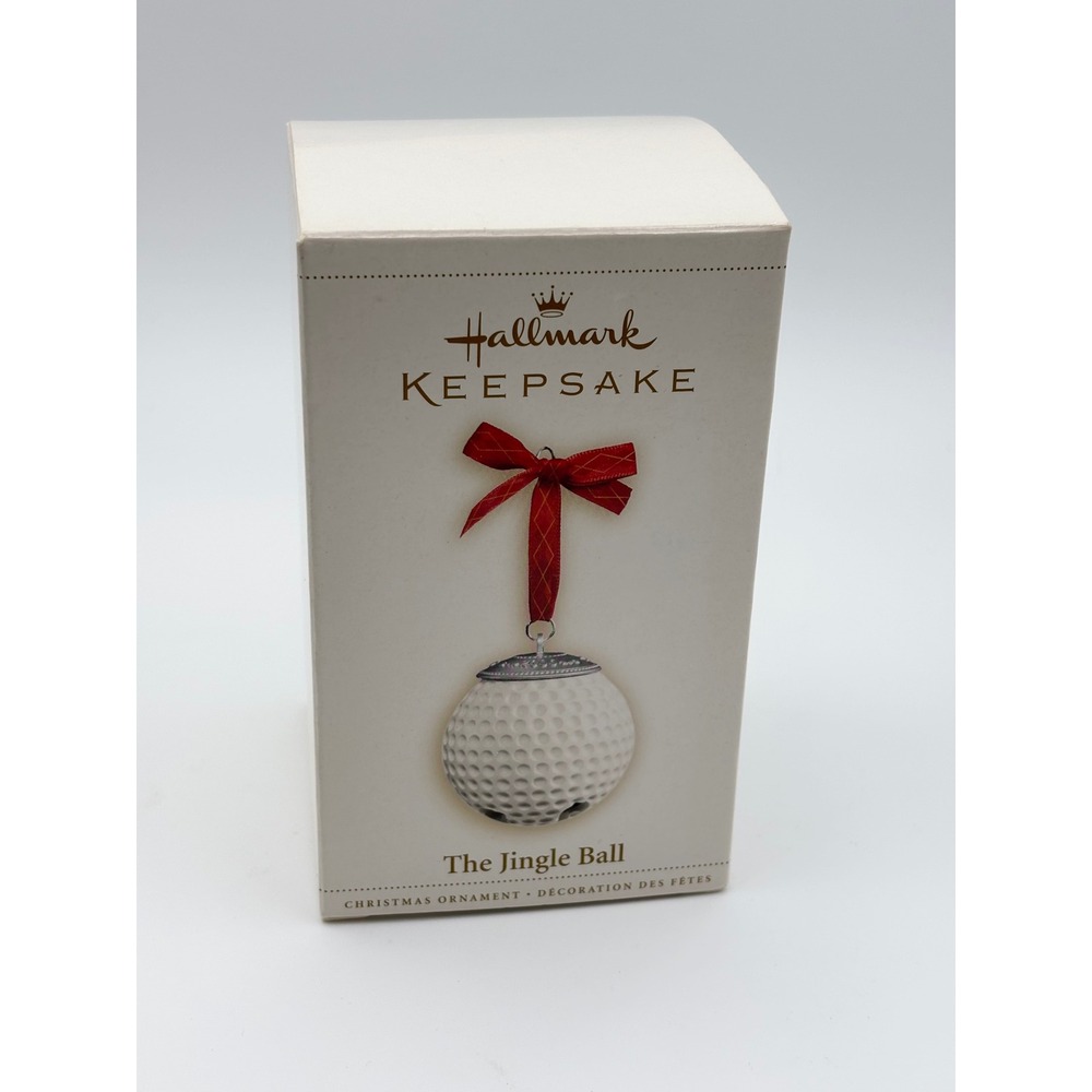 Hallmark Keepsake The Jingle Ball 2006 Porcelain Golf Ball Christmas OrnamentBox
